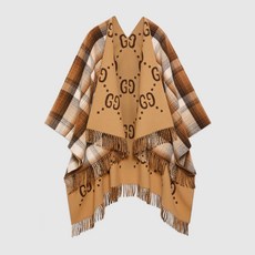 Gucci Reversible GG wool poncho 553118 4G200 9764