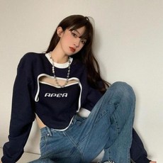 하라주쿠 히피 빈티지 Kpop 후드 풀오버 스웨트셔츠 여성용 한국 패션 Y2k 스트리트웨어 미적