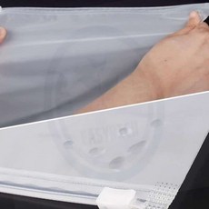 해신이네잡화점 반투명 PVC 슬라이드 지퍼백 30X40CM 비닐지퍼백파우치 다용도지퍼백, 1개, 1개입