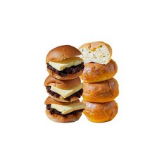 단호박 육쪽마늘빵 (50gX6개)+앙버터 모닝빵(60gX6개), 단호박 육쪽마늘빵 (50gX6개)+앙버터 모닝빵(60g, 1개