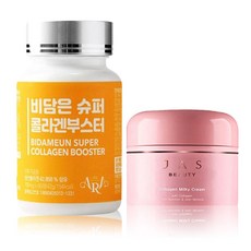 JEEARA 비담은슈퍼콜라겐부스터+콜라겐크림 ARA BIDAMEUM SUPER COLLAGEN+COLLAGEN CREAM, ara비담은슈퍼콜라겐부스터x60정, 2개