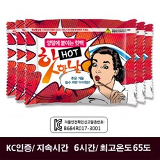 핫한날 양말에 붙이는 발 핫팩 (44g X 100매), 단품