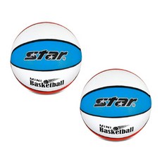스타 미니 고무농구공 2개입