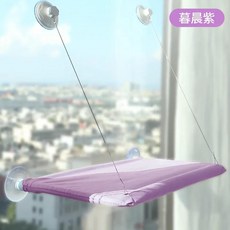 고양이 창문 해먹 흡입 컵 침대 걸이식 여름 애완 동물, 1.Purple cat hammock, 1개
