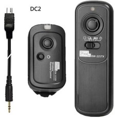 픽셀 RW221 무선 셔터 릴리스 타이머 원격 제어 DC0 DC2 N E, 1개