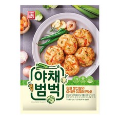 한성 야채범벅 동그랑땡 1kg/대용량/에어프라이어/어육/반찬/안주/전, 1개