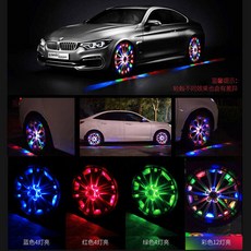 외발전동휠 자동차 태양에너지 수레바퀴 타이어 오토바이 전동카 자전거 HotWheel LED장식등, 기본