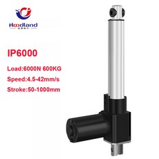 전동 솔레노이드 액추에이터 IP6000 12V 24V 가정용 리니어 모터 컨트롤러 스트로크 하중 600kg 350mm, 04 500N 42MM per S_02 12V, 1개