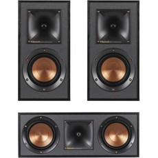 클립쉬 R-41M 책장 스피커페어 및 R-52C 센터 채널 홈 시어터 번들 블랙, Klipsch 클립쉬 R-41M 책장 스피커(페어) 및