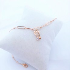 14k체인하트발찌