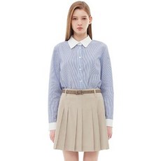 플라스틱아일랜드 BEIGE 기본 셔츠 블라우스 PP7WB162