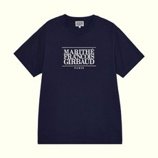 마리떼 프랑소와 저버 클래식 로고 티셔츠 반팔티 네이비