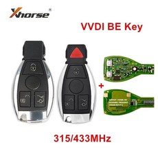 VVDI BE Key Pro 개선 버전 메르세데스 벤츠 스마트 키 쉘 34 버튼 로고 포함 MB BGA 토큰 교환 가능 315 MHz 433MHz, 1.1pcs 3B shell