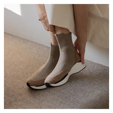 포멜카멜레 펄니트 콤비 베이지 스니커즈 5CM (FIY1F1SW011S1)