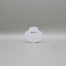 조개 악세사리택 귀걸이택 100매, 화이트+먹박