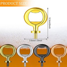 병따개 삽입 키트 하드웨어 맥주 오프너 웨딩 DIY 공예 나무 터닝 프로젝트 10, Black, 1개