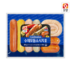 사조오양 [퀴클리몰] 수제 모듬 소시지 385g 냉동 후랑크소시지, 9개