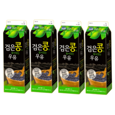 푸르밀 검은콩이 들어있는 우유 국내산, 900ml, 4개