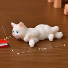 귀여운고양이 고양이 장식 플라스틱 미니어처 다목적 동물 마이크로 풍경 미니 공예 피규어, [05] Style E, 1개