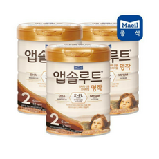 앱솔루트 프리미엄 명작 분유 2단계, 800g, 3개