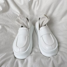 두꺼운 바닥 큰 머리 검은색 작은 구두녀