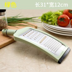 뽕뽕market 멀티도마 줄리앤 커터 스테인리스 스틸 가정용 고성감자A 채를 썰다 주방 키친 닦기 명주실을 긁다 채칼, 그린