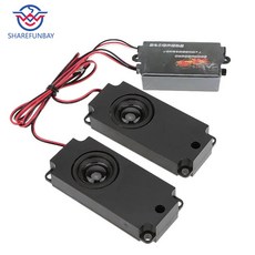 Goolrc rc 자동차 2 세대 쿨 스로틀 링키지 그룹 rc 스포츠카 모델 pa 용 2 개의 스피커가있는 엔진 사운드 시뮬레이터, 검정