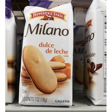 페퍼리지 팜 밀라노 둘쎄데레체 맛 쿠키 7oz(198g) 4팩 Pepperidge Farm Milano Dulce De Leche sabor Cookies 7oz(198g) 4 PACK, 단일상품