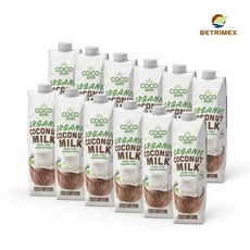 코코씸 쿠킹용 코코넛 밀크 오가닉, 1L, 12개