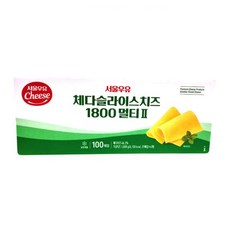 서울우유 체다 슬라이스 치즈 1800 멀티2 100매 1.8kg 냉장 멀티투, 4개