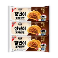 롯데웰푸드 정년이 기린호빵 피자호빵(4입) X3봉, 360g, 3개