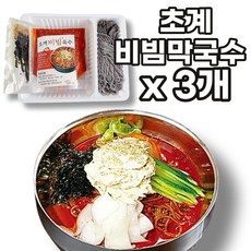 선제이피지 웰빙음식 새콤달콤 시원한 초계 양념 비빔막국수, 3개, 480g