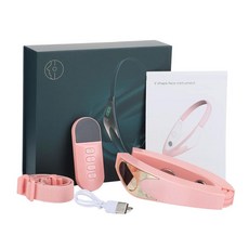 전기 V-페이스 페이스 리프트 장치 가열 피부 회춘 이중 턱 V 페이스 기 무선 리모컨 6 가지 모드, [02] 턱선리프팅 Pink, 02 pink, 1개