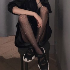 검정망사스타킹발목