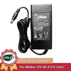 Meikai PDN-48-48A 전원 공급 장치 AC 어댑터 충전기 정품 12V 4A 48W 5.5x2.1mm, 3)UK, 1개