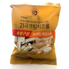  초록마을 21곡 크림치즈롤 패밀리팩, 380g, 1개 