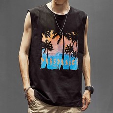 남자여름면조끼