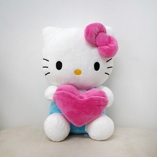 산리오 하트 인형 정품 중형 생일선물 귀여운 인형 (쇼핑백제공), 1개, 헬로키티, 25cm 1개, 헬로키티, 25cm