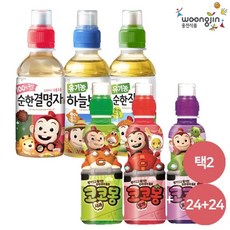 기타 웅진식품 코코몽음료 6종 모음 200ml 24펫+24펫, 24개