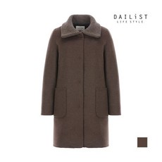 [데일리스트] 여성 니트 배색 덕다운 코트_2MDBEASW9411