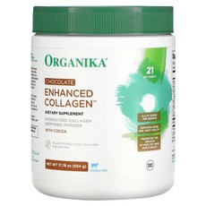 Organika 강화 콜라겐 초콜릿 맛 504g(18oz), Organika 강화 콜라겐 초콜릿...