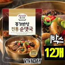 도매팡팡 MY 종가집 전통순댓국 12개 1박스 묵은지, 1