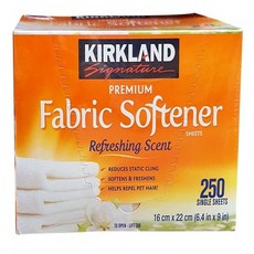 커클랜드시그네쳐종이형섬유유연제250매