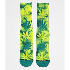 HUF Plantlife Quetzal Green Tie Dye Crew Socks