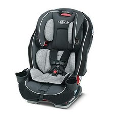 Graco Slimfit 3 in 1 컨버터블 카시트 슬림 디자인 뒷좌석 공간 절약, 슬림 프로파일, 1개