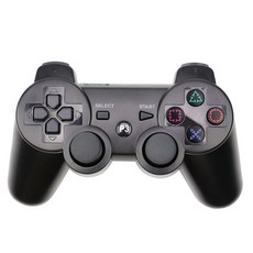 PS3 향상된 USB 케이블 유선 컨트롤러 충전식 진동 모터 게임 컨트롤러 용 Wins와 호환되는 PC 컨트롤러, [02] Black, 02 Black, 검은색, 한개옵션1