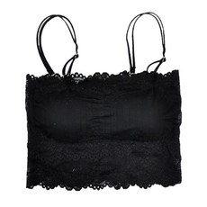 여성용 속옷 코르셋 레이스 브라 플라워 브라 슬림 Tank Camis 란제리 투명 레이스 브라