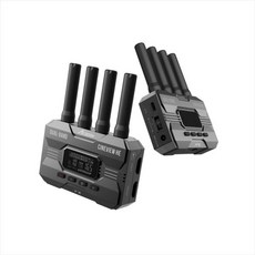Acc순 CineView HE 무선 카메라 송신기 및 수신기 키트 2.4GHz+5GHz 이중 대역 비디오 전송 시스템 0.06초 지연 시간 1200ft 범위 최대 4대의 장치