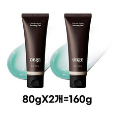 OBge 젠틀 피니쉬 쉐이빙젤, 160g, 1개