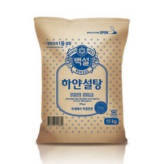 제일제당 CJ 백설 하얀설탕 15kg, 1개, 상세페이지 참조